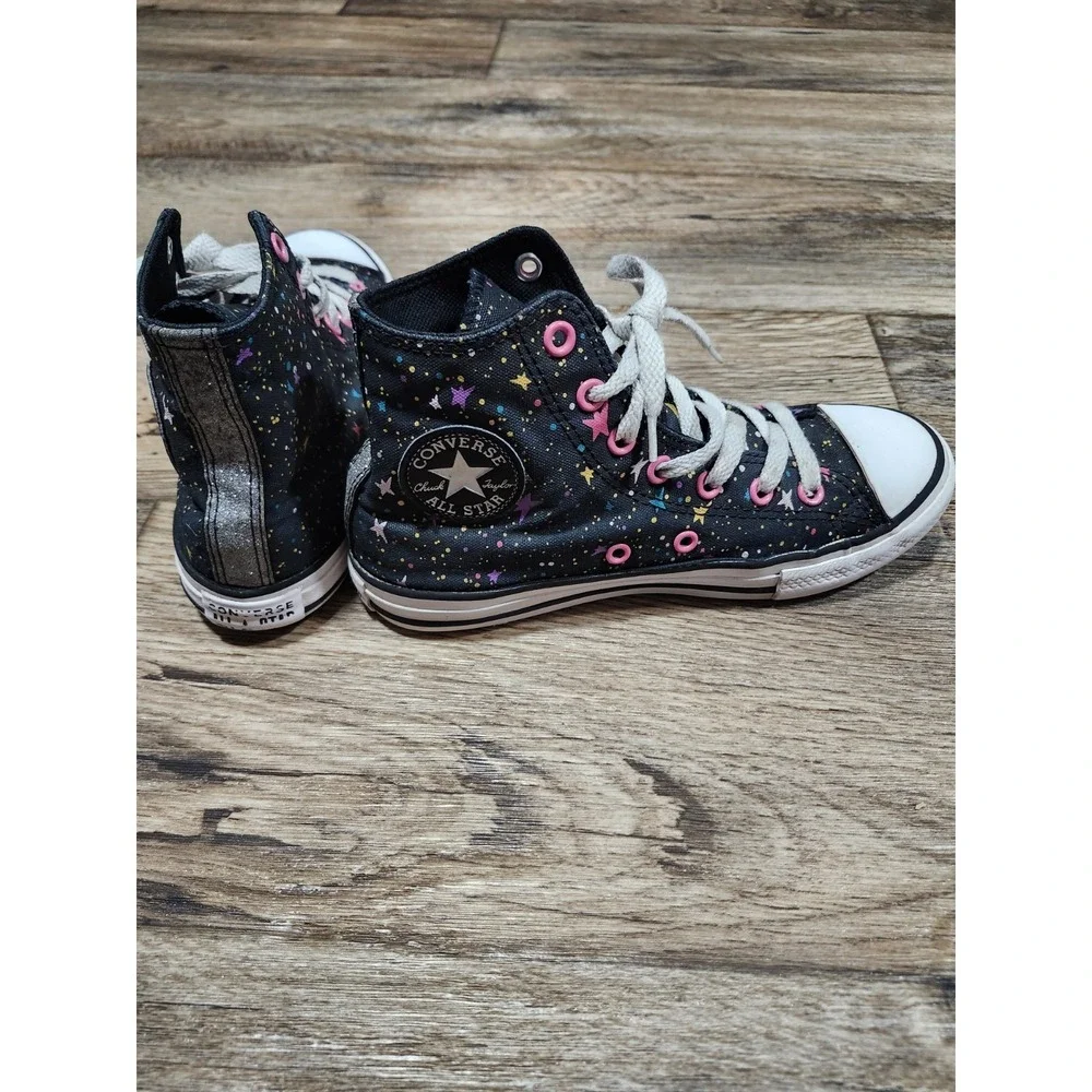 Converse Girls Chuck Taylor All Star JUNIOR sz 2 Space Harmony Sneakers 665113F